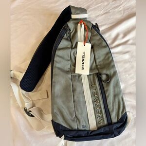 Merrell Navy Blue and Gray Sling Pack